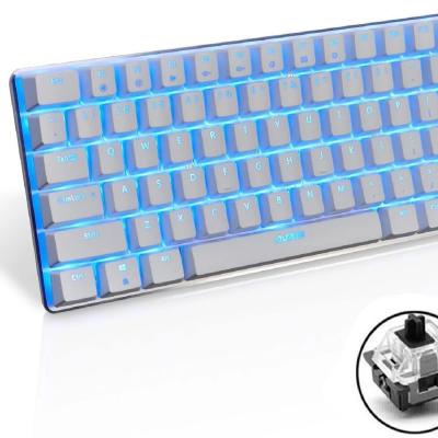 China Computer Keyboards Switch 82-Keys Waterproof Mechanical Keyboard Gaming Keyboard AK33 Blue Black Backlit Cable Gamer For PC Laptop Games for sale