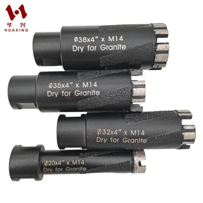 China Fast Speed Drilling Diamond Core Drill Bits 20/32/35/38mm Vacuum Welded Laser Welding For Granite Brick Stone Marble Hole Saw for sale