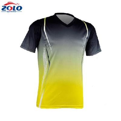 China Colorful Mens Breathable Shorts Sleeve Sublimation 100% Polyester T Shirts for sale