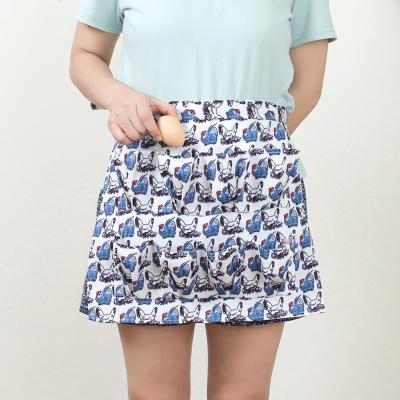 China Cute Chicken Egg Collection Cleaning Apron with 12 Pockets Gathering Party Gathering Eggs Apron Funny Printing Eggs Custom Wholesale Apron for sale