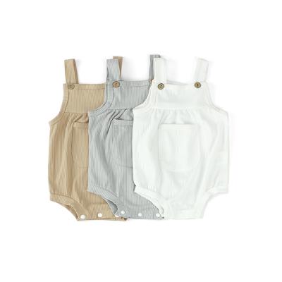 China 100% Polyester RTS New Summer Baby Girls Baby Bodysuits Neutral Kids Backpack Shorts for sale