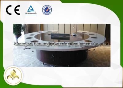 China Fish Shellfish Vegetable Hibachi Japanese Grill Table With Fume Precipitator for sale