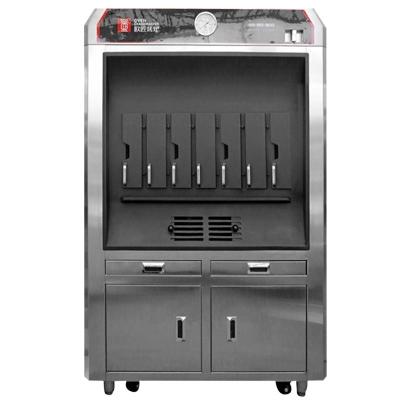 China OVEN GRANDMASTER 380V Single Layer 4 Grids Commercial Fish Grill Machine for sale