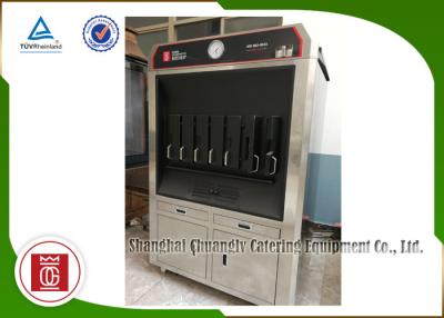China Charcoal Heating 6 Fish Spaces Single Layer Fish Grill Machine Rectangle Shape for sale