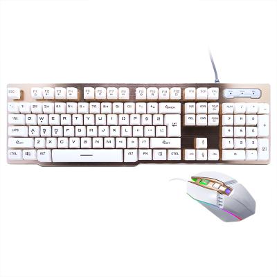 China Custom Colorful Backlit Ergonomic Gaming Multimedia Colorful Wired LOGO 104 Keys RGB Lights Mechanical Keyboard and Mouse Mouse for sale