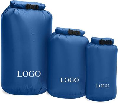 China Customized Dry Bag 2L 5L 10L 15L 20L 30L Logo Ultralight Silicone Coated Waterproof Dry Bag for sale
