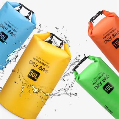 China Roll top closure ensure waterproof dry bag 5L waterproof and durable 100% PVC tarpaulin for sale