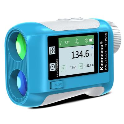 Cina J schermo LCD aggiornato Golf Sport Laser Range Finder 1500m Strumenti ottici Diastimetro da caccia Ingrandimento 6.5X Blu in vendita
