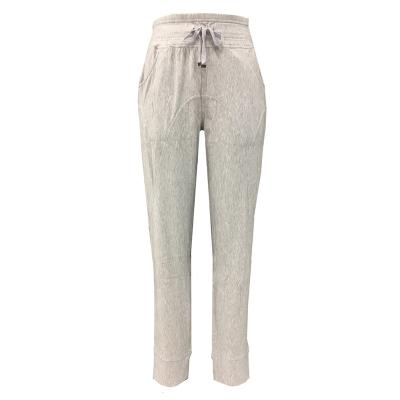 China JSMANA Autumn Fashion Comfortable Breathable Custom Wear Hi-Rise Anti-Pilling Decorative Stitching Knitted Loose Jogger Trousers Culotte Trousers for sale