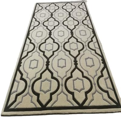 China Stain Resistant Custom Logo Oriental Leaves Design Carpet Plush Rug For Hotel Corridor for sale