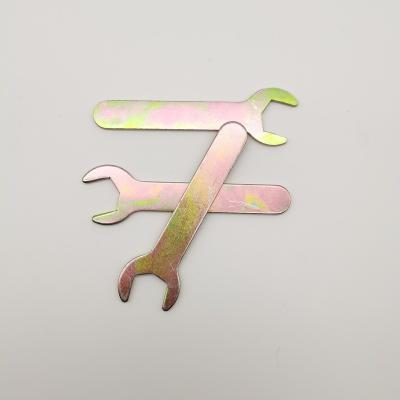 China Multifunctional Hand Repair Tools Iron Color Zinc Plated Furniture Install Single Head Spanner Hex Handle External Hex Open End Wrench for sale