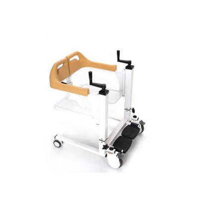 China High Strength Steel Tube Transfer manual lift portable patient lift toilet chair elderly manual chair for sale