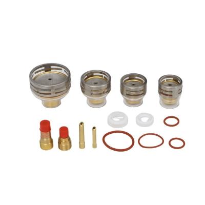 Китай TIG Сварные аксессуары 26pc Kit Газовые линзы для WP9 20 WP 17 18 26 TIG Прозрачный шампанский сосуд продается