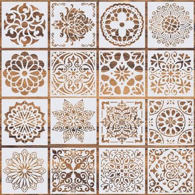China Mandala Painting Stencils Reusable Stencil Drawing Laser Cut Template Furniture Painting Stencils for sale