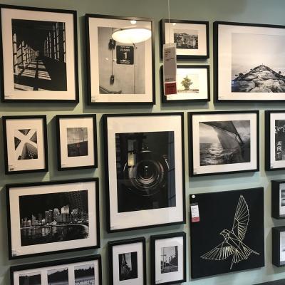China Decorative Frame 5 Colors Solid Wood A1 A2 A3 A4 8X10 11X14 Inch Black White Picture Picture Frame With Mat for sale