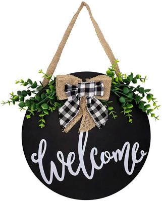 China 2022 Wholesale China Customization Wooden Product Welcome Sign For Front Door Welcome Door Sign for sale