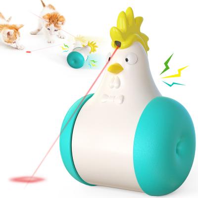 China Infrared Laser Stocked Rooster Shape Cat Toy for Indoor Cats for sale