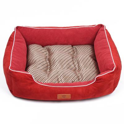 China Multiple Stocked Sizes Square Cat And Dog Pet Bed for sale