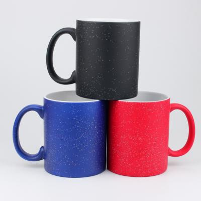 China Factory C Stocked Wholesale Starry Sky Mug With Venus Video Mug Transfer Star Magic Thermal Color Changing Mug for sale