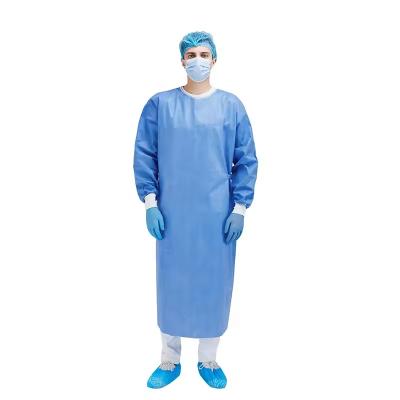 China Non-woven OEM SMS SMMS Non-Woven Waterproof Protective Surgical Gown for sale