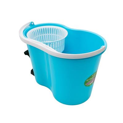 China BNcompany Long Sustainable 360 Broom Kit Plastic Mopper Floor Cleaning Hand-Spinning Broom With Bucket for sale