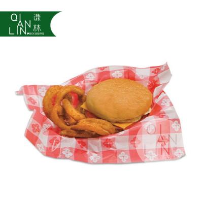 China Greaseproof Sticker Grease Resistant Paper Packaging for Fast Food with Resistant Oil for sale