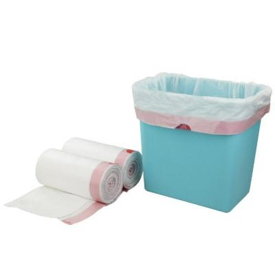 China 5-50 mic Espessura 13 galões Saco de lixo rosa de cozinha com corda e encomenda personalizada à venda
