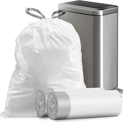 China Sacos de lixo de cozinha de 8 litros de cor bege de cordas de tração à venda