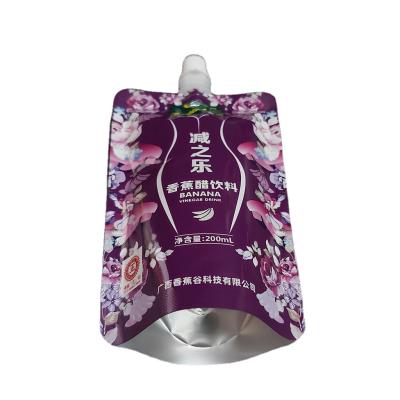 China Recyclable custom food doypack pouch spout beverage bags liquid jelly liquid jelly aluminum foil packaging plastic bags for sale