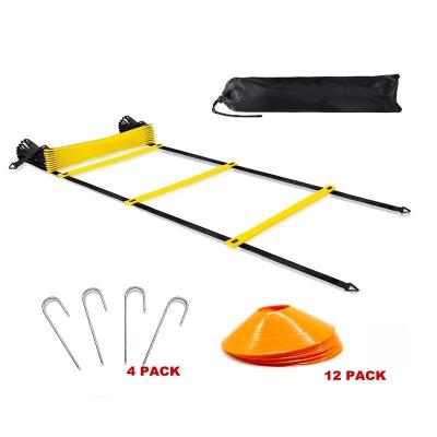 China Speed Training Soccer Football Training Ball Adjustable Speed Agility Ladder for sale