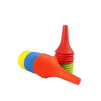 China BSCI Factory Stable Football/Soccer Horn/Trumpet Agility Training Cone Fitness Obstacles Sets Cheap Tunnel Speed Training Equipment for sale