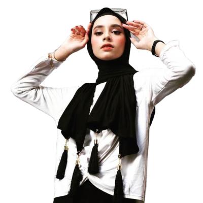 China Z-Hot Sale Mercerized Cotton Mercerized Cotton Mercerized Cotton Solid Color Instant Shawl Ladies Fashion Muslim Mercerized Cotton Yarn Scarf for sale