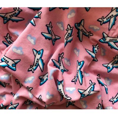 China Anti-bacteria print organic oeko elasticity cotton bamboo fabric textile for sale