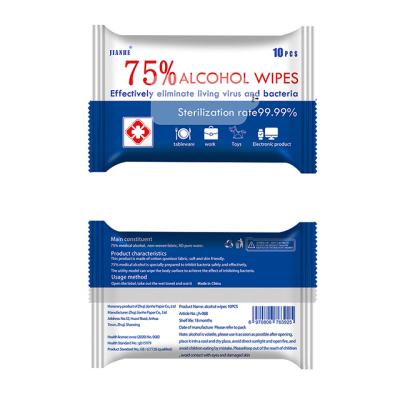 China Disinfection Wet Disinfection Wipes Of 75% Non Woven Fabric 75% Alcohol for sale