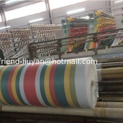 China Stripe Polyethylene Tarp Rolls Woven Fabric With Lamination Building for sale