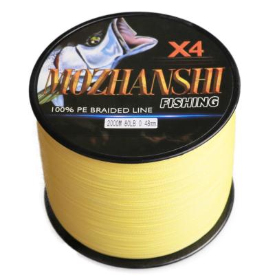 China MOZHANSHI 4 Float Locator Beaches 100M-2000M PE 6-100LBS 100% Multifilament Braided Fishing Line for sale