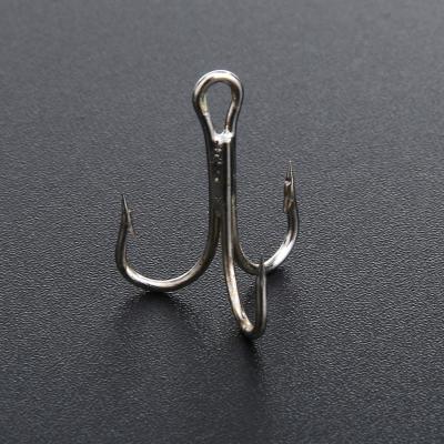 China High Carbon Steel with Nickel Coating DORISEA Fishinghooks Nickel Coating High Carbon Steel Treble Hooks for sale