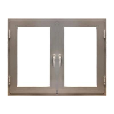 China LVDUN Swing Bay French Glass Aluminum Staircase Triple Glazed Tilt And Turn Inswing Window For Sale for sale