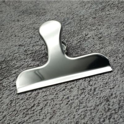 China office & photo Chip Food Bag Paper School Stainless Steel Metal Spring Note Clipboard Clip for sale
