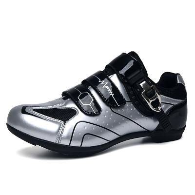 China Classic Sports Woman Road Cycle Bike Lockless Shoes Bike Giant Speed Cycling Road Bike Man Silver Sneakers Open Spin Shoes for sale