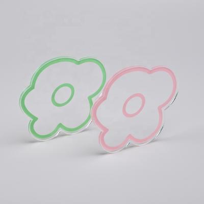 China Sustainable Coasters for Drinks Acrylic Coasters Flower Coaster Reusable Drink for Family Bar Home Decoration Gift for sale