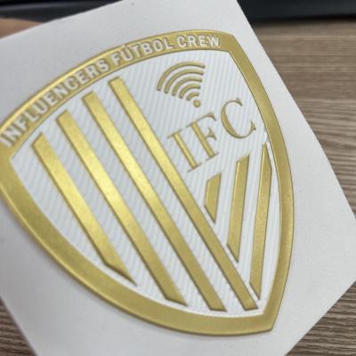 China Factory Custom High Quality Patches 3D Raised Logo Waterproof TPU Heat Transfer Patches Iron On Clothing Labels for sale