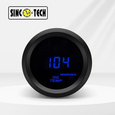 China Sinco Tech 6115 Plastic Oil Temp Gauge Meter Auto Mobile Led Display for sale
