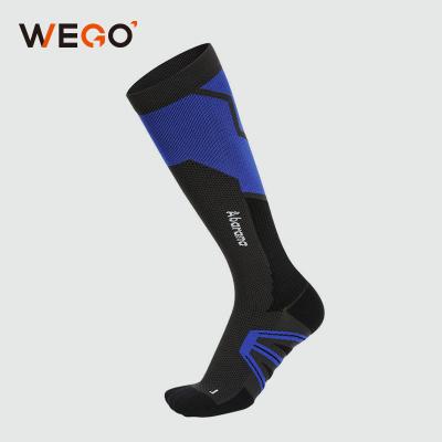 China Custom Breathable Designer Colorful Sports High Slip Sports Football Knee Socks Anti Long Quick Dry Socks for sale