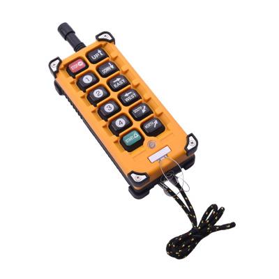 China 10 Speed F23-BB 10 Single Industrial Push Button For Overhead Crane Wireless Remote Control Switch for sale