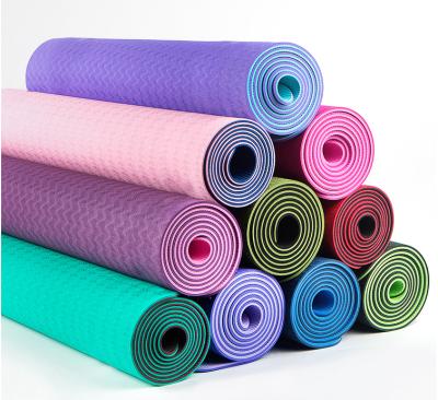 China Custom printed yoga mats big band exercise pilates yoga mat thick waterproof washable durable anti-slip yoga mats for sale
