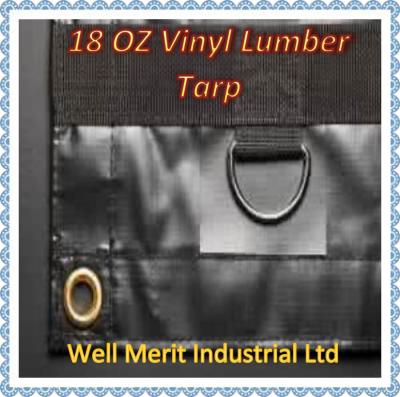 Chine Les différentes tailles la bâche en acier de camion de bâche de bâches de bois de charpente noircissent de couleur vinyle 18oz et 14oz à vendre