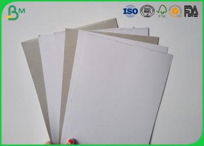 China Recycled material making white back coated board paper 350gsm duplex grey board for sale