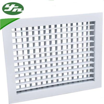 Cina Deviazione architettonica della griglia di aria di ritorno del metallo doppia per il sistema di ventilazione in vendita