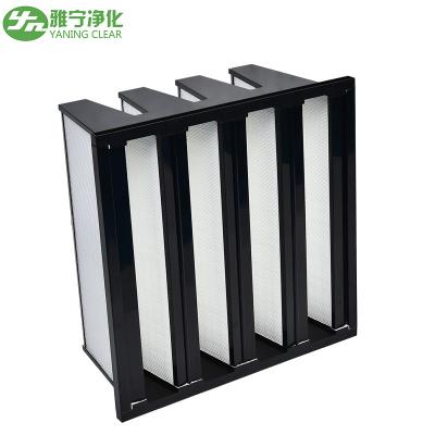 China V Bank H10 Hvac Hepa Filter , Sub- High Efficiency Air Filter 610*610*295mm for sale